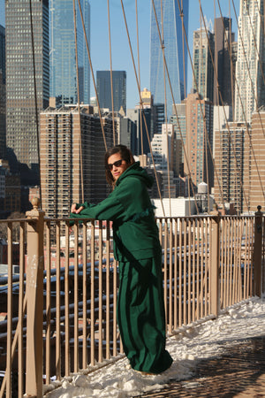 WIDE VERSATILE PANTS GREEN