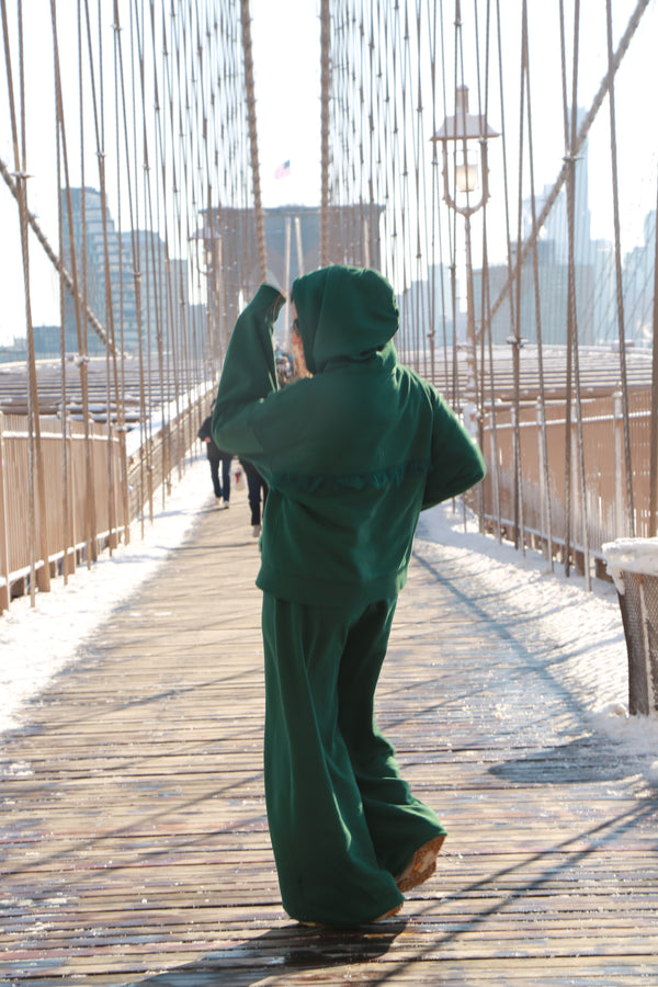 WIDE VERSATILE PANTS GREEN