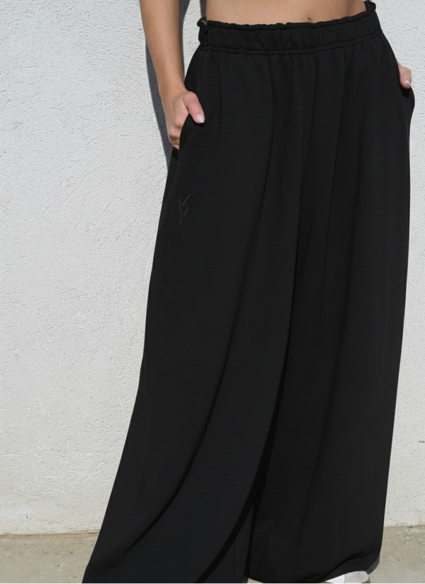 WIDE VERSATILE PANTS BLACK