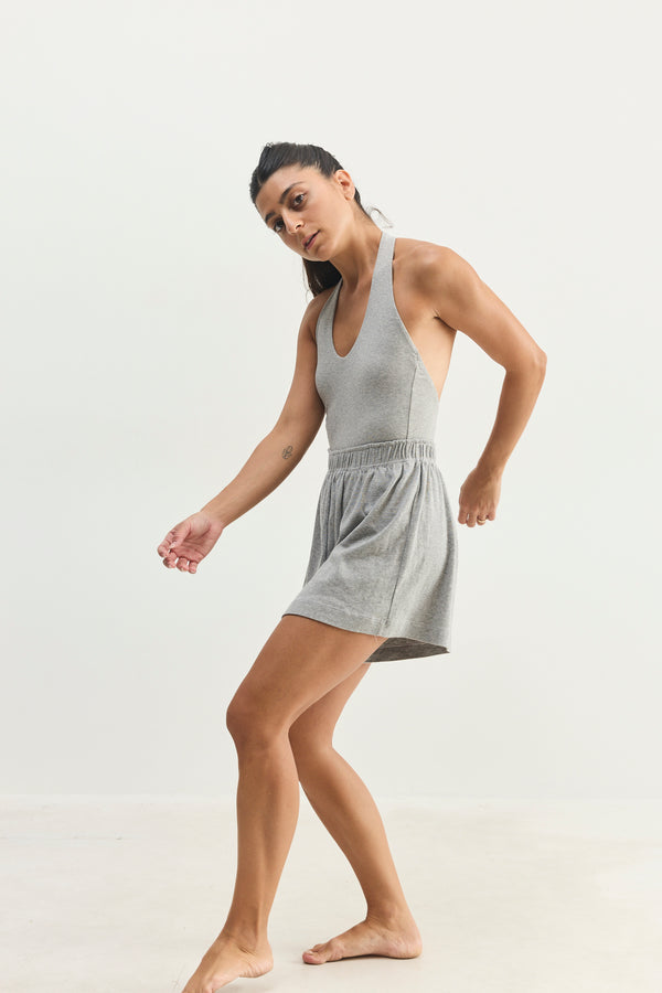 V BODYSUIT PROFESSIONAL GRAY