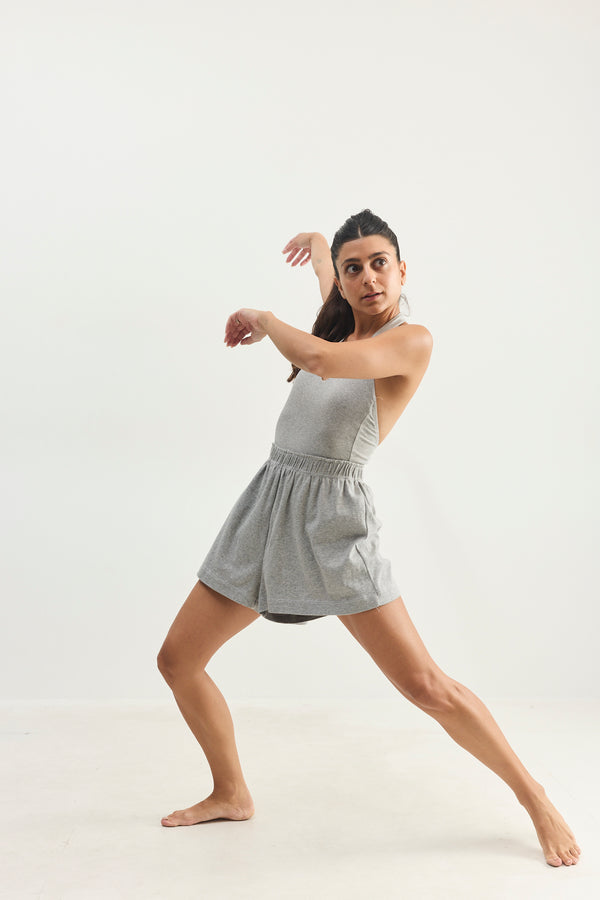 V BODYSUIT PROFESSIONAL GRAY