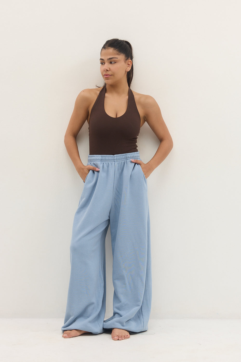 WIDE VERSATILE PANTS LIGHT BLUE