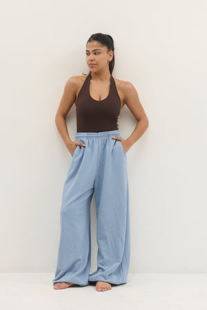 WIDE VERSATILE PANTS LIGHT BLUE