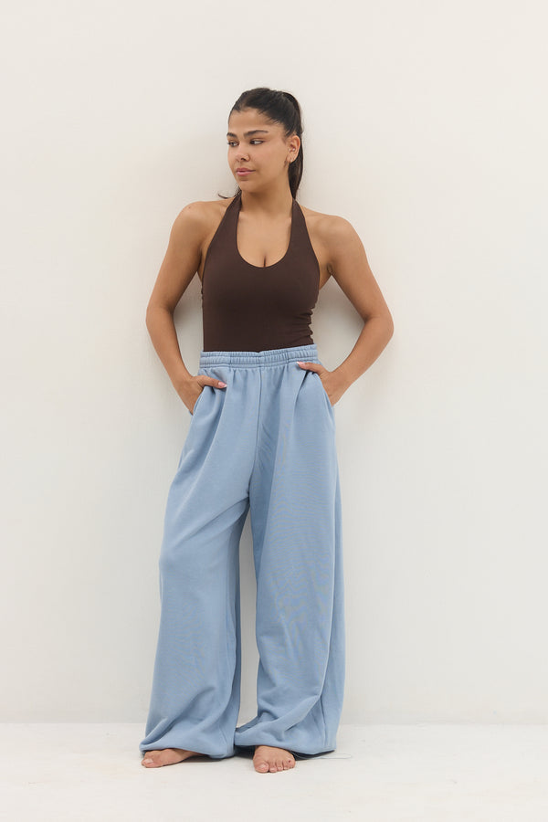 WIDE VERSATILE PANTS LIGHT BLUE