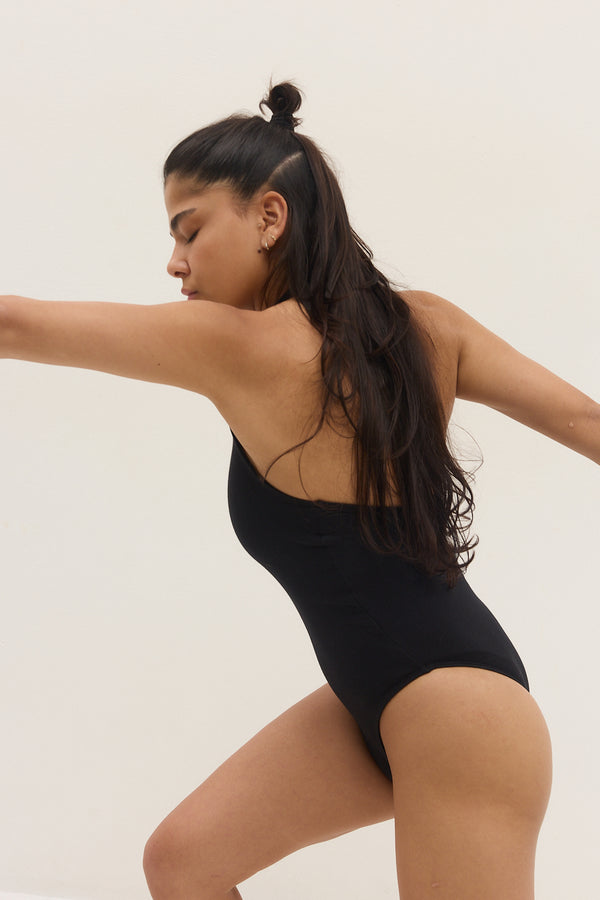 V BODYSUIT BLACK